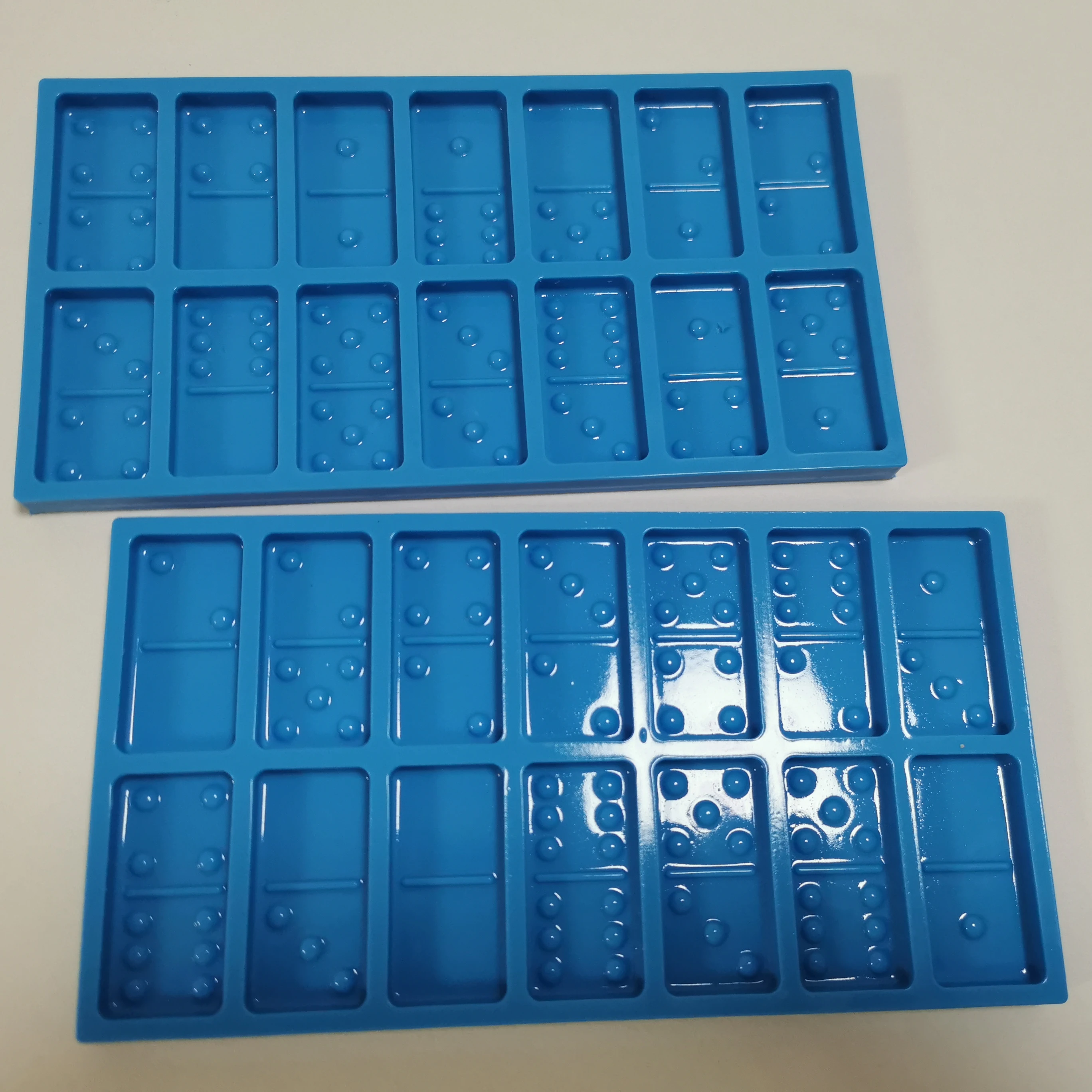 

K5088 professional size silicone domino mold for resin silicone domino card mold for resin craft, Pink and blue