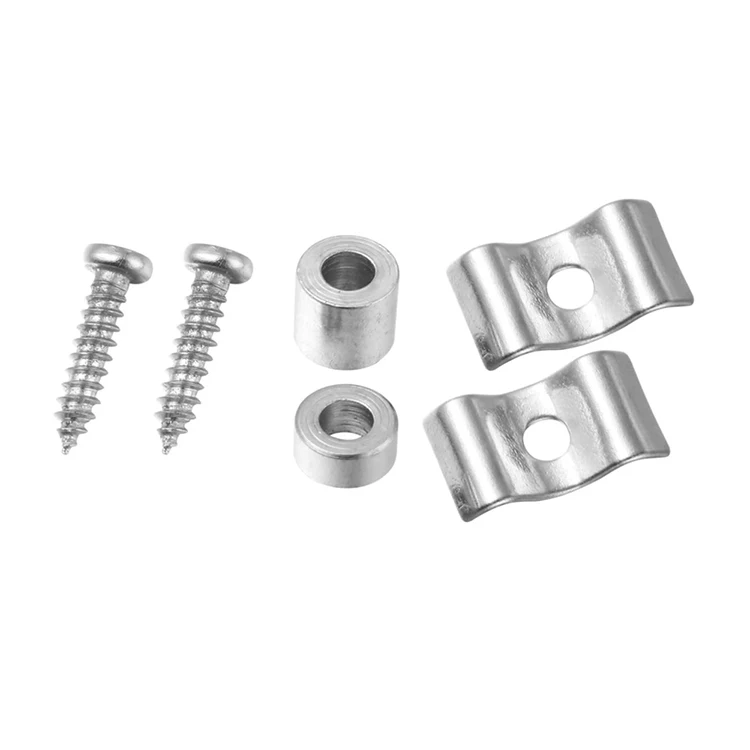 

Metal Roller Retainer String Guides String Trees with Screws Replacement for Guitar Bass Parts Accessories, Chrome