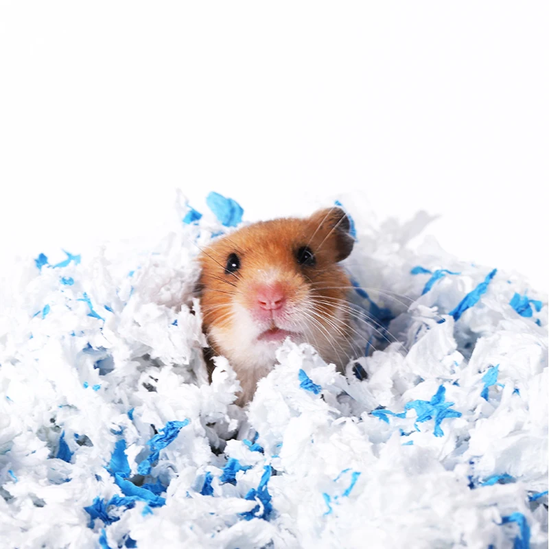 

wholesale hamster paper bedding paper cotton colorful paper cotton hamster pellets accessories for hamster