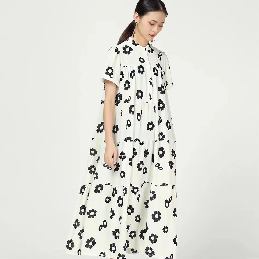 

Fashion latest casual ladies clothing plus size coat dresses korean dress for women, Black,white