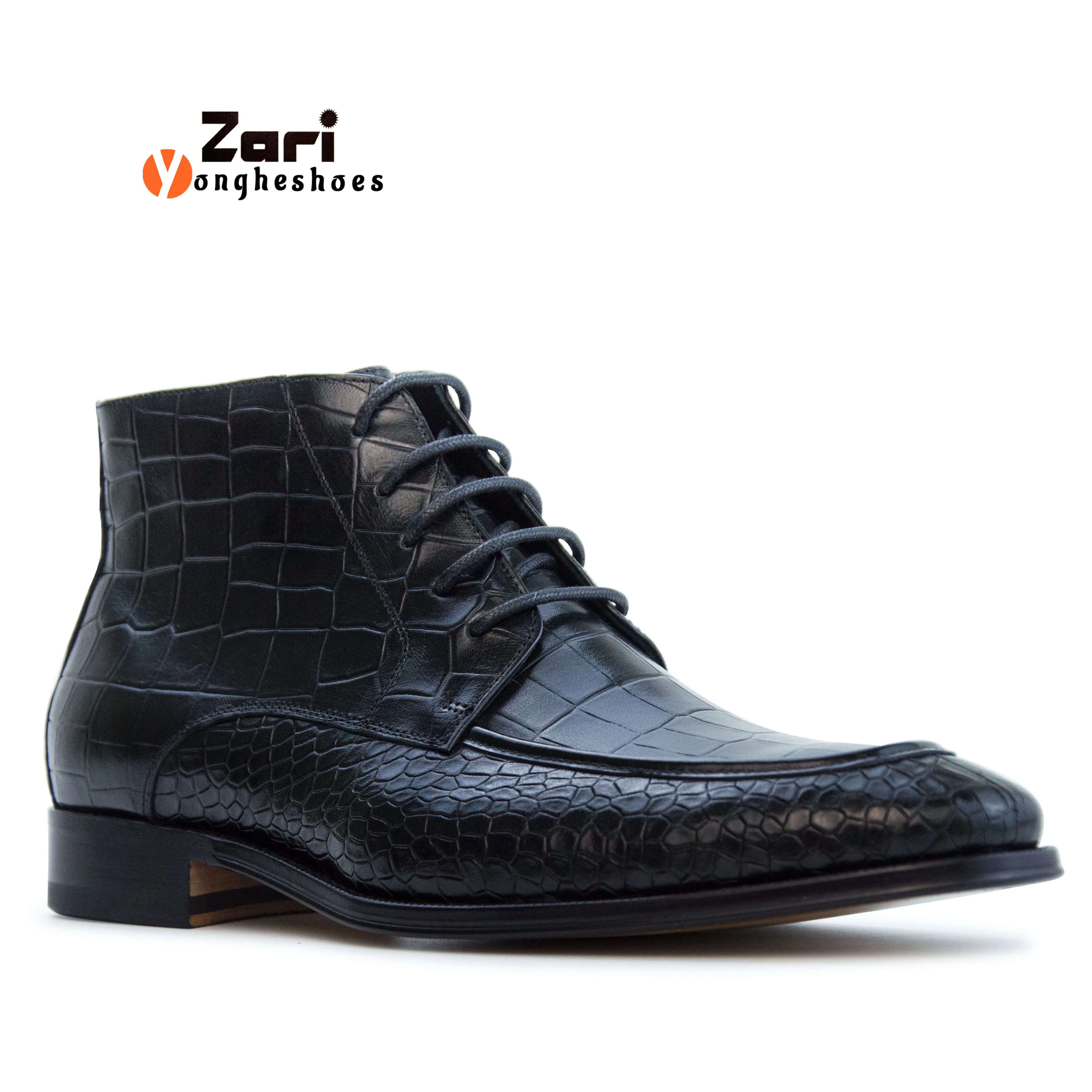 

Manufacturers Custom Made 100% Pure Genuine Alligator Leather Men Dresses Boots China Factory, Customizable