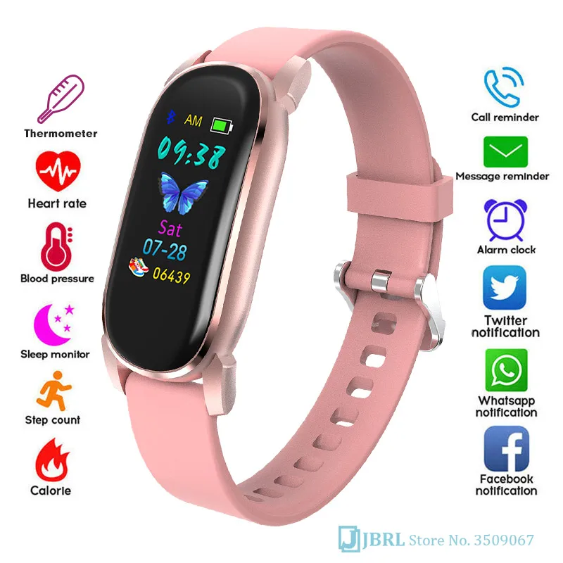 

Temperature Smart Band YD8 Women Men Blood Pressure Monitor Smart Bracelet Fitness Tracker Smartband For Android IOS Wrist Band