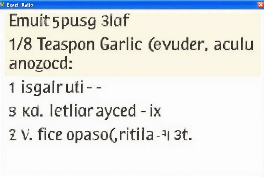 how much garlic powder equals 1 clove