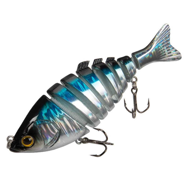 

1PCS Jointed Fishing lure 1501 Minnow Plastic Artificial Fishing Wobbler Tools Free Shiping Fishing Lure, 6 colors