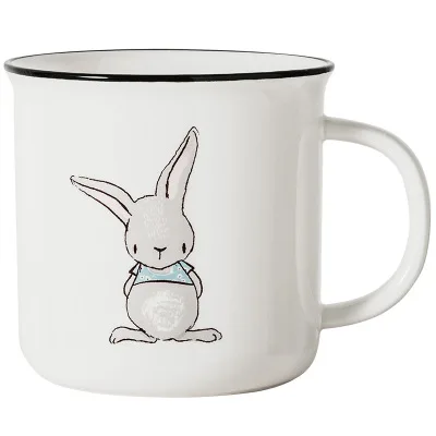

Fashionable and simple easter bunny ceramic mug coffee cup, As the picture show