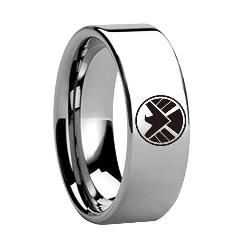 

Agents of S.H.I.E.L.D Fashion Jewelry Stainless steel Men Rings Marvel