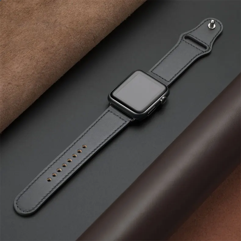 

Wholesale genuine leather Strap For Apple Watch Bands, Custom color