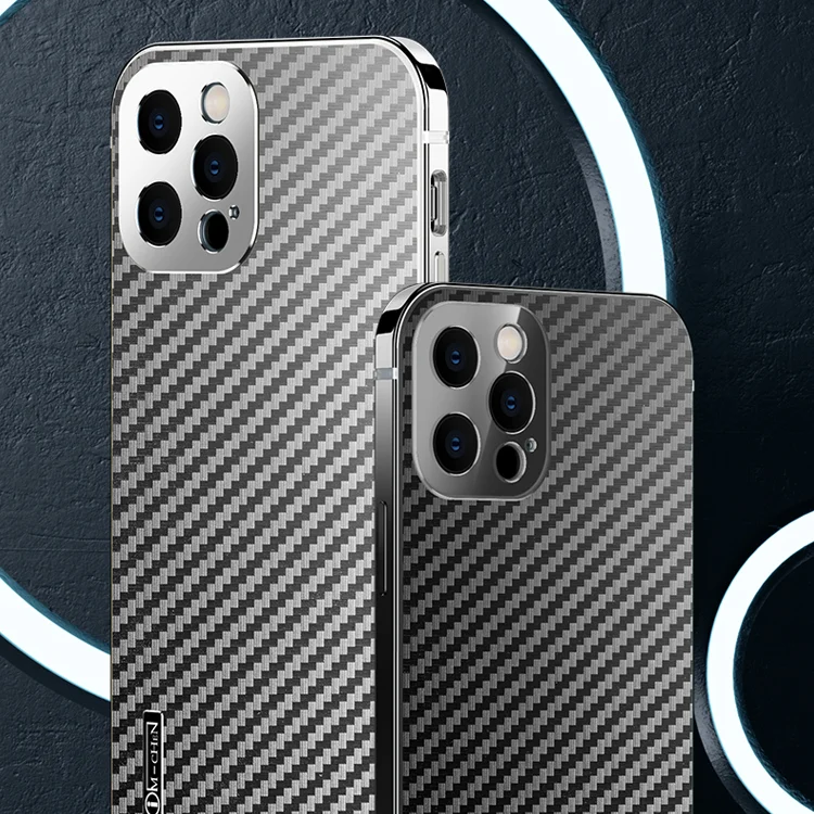 

Mobile Phone Accessories Carbon Fiber Case Cover for iPhone 13 Pro Titanium steel frame For iPhone 13 6.7 Case