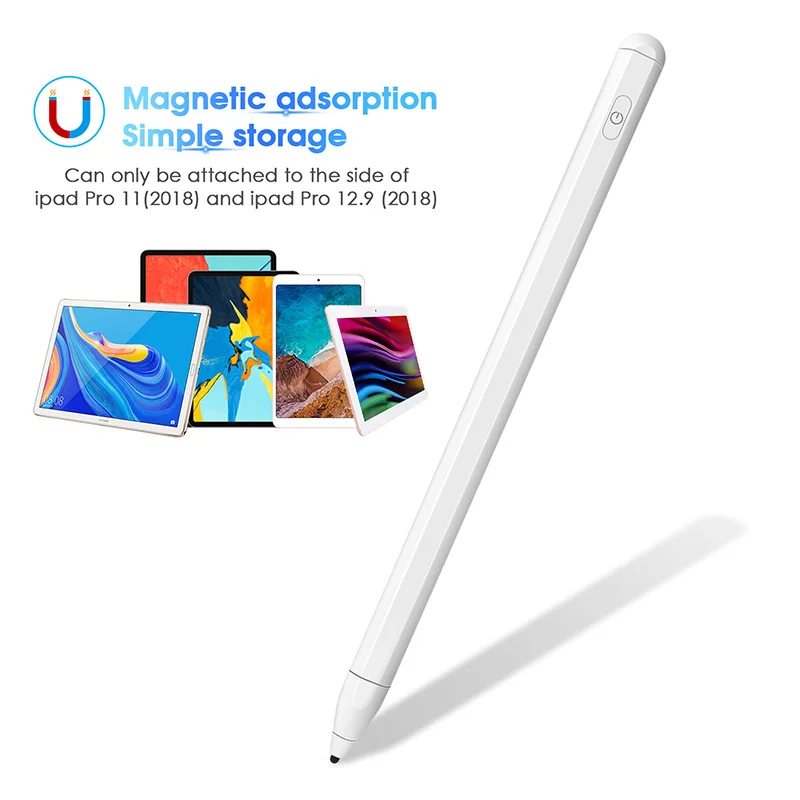 

No Broken Line P3 Metal Capacitive Active Stylus Pen S Pen Tablet Pencil with 1.5mm Sensitive Slim Tip, Black/white/customized