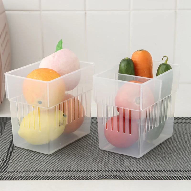 

Stocked Clear PET Kitchen Food fridge organizer and storage for Philippines, Transperent