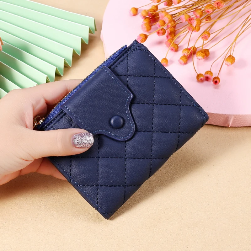 

2021 Business Card Holder Female Wallet Solid Color MINI Purses