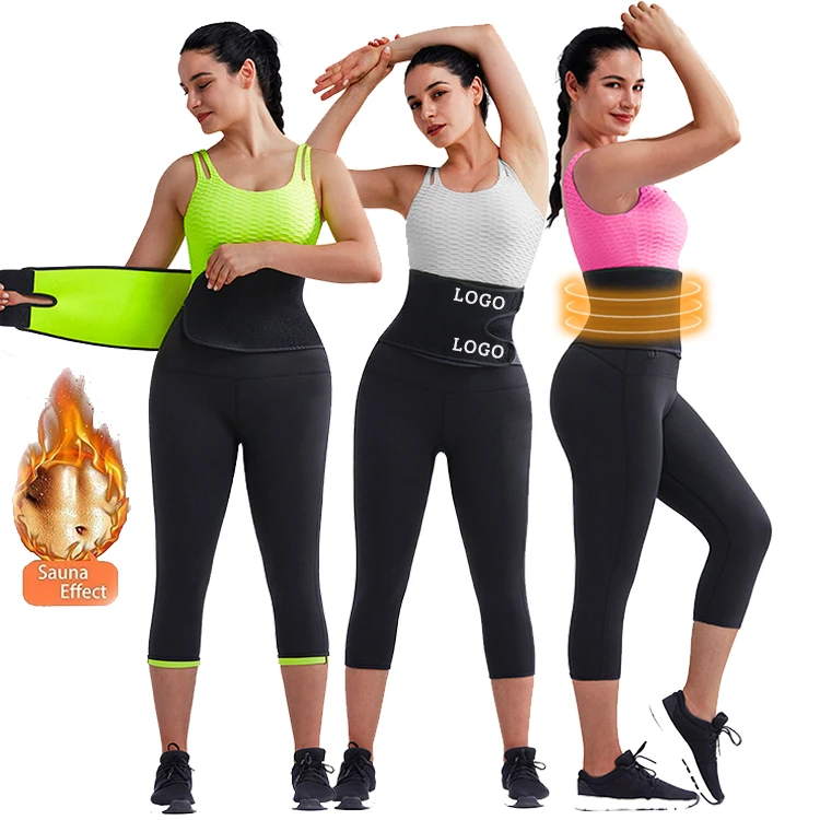

Wholesale Adjustable Slimming Belts Custom Thigh Waist Trainer Neoprene Workout Leggings, As show