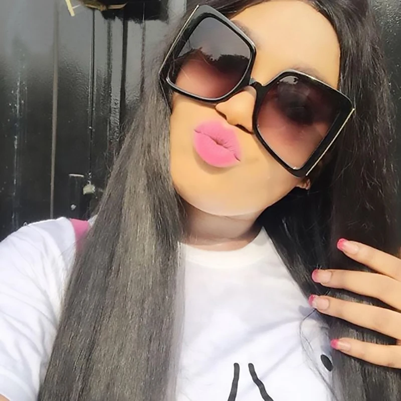 
OF8837 Newest Vintage Plastic Women Shades Sunglasses Luxury Oversized Sunglasses 2020 
