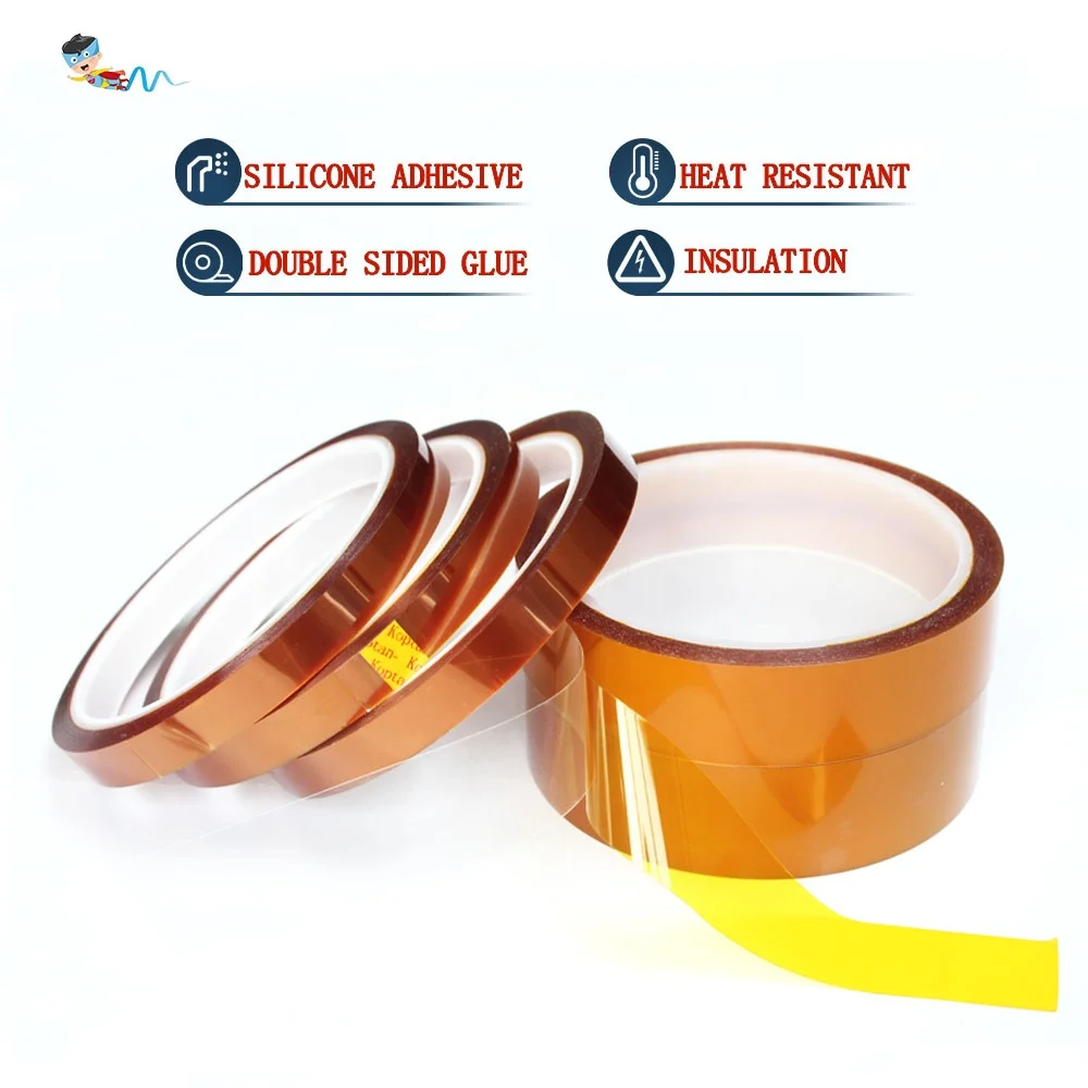 High Temperature Heat Resistant No-residual Polyimide Pi Film Double Sided Silicone Adhesive Kaptons Tape