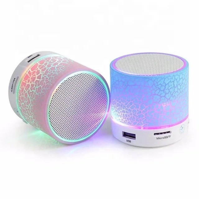 

best selling mini A9 Mini Portable mobile phone Blue tooth Wireless Speaker with Colorful LED Light for iphone 6 8 7 P, Black, red,blue, pink, white,purple,green