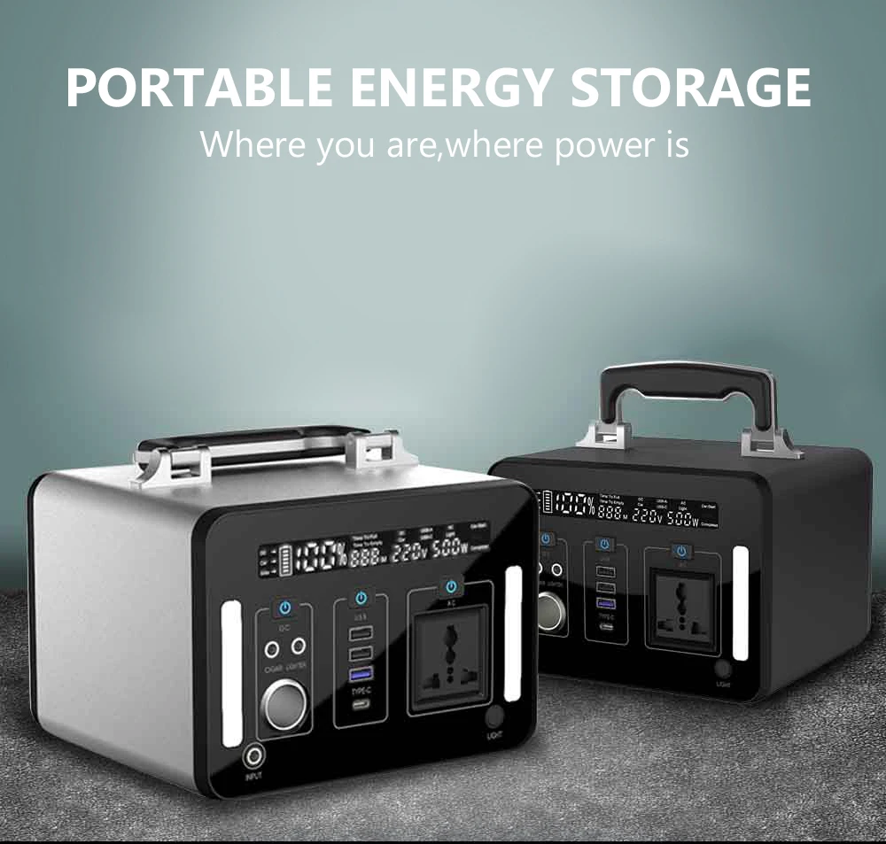 2020 Hot Solar Generator Power Station 220V Portable Power Station High Capacity 500W - ANKUX.COM