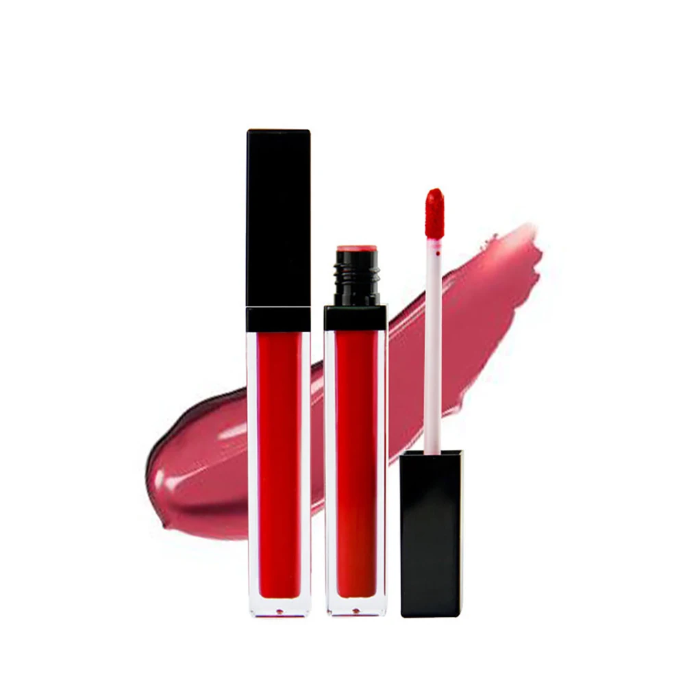 

AKIACO create your logo lip makeup line pinky red glossy nude lip gloss lipgloss vendor