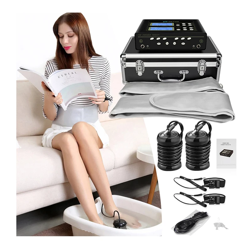 Portable Dual Use Ion Detox Foot Spa Ionic Detox Cleanse Machine