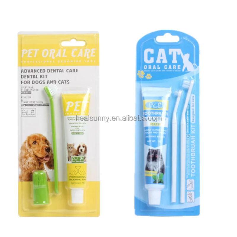 

Pet Toothpaste Puppy Toothpaste Toothbrush Set Medium Large Dog Oral Cleaning Supplies Piece Cat And Dog Set, Customized