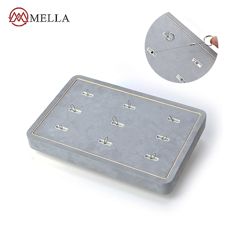 Highgrade Customized Anti Theft Jewelry Display Fashion Elegant Ring Tray Cases & Storage Box