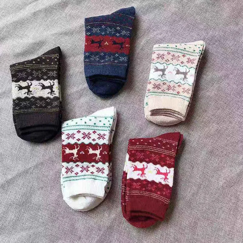 

Jingwen OEM calcetines de invierno Women Christmas Pattern Wool Winter Socks