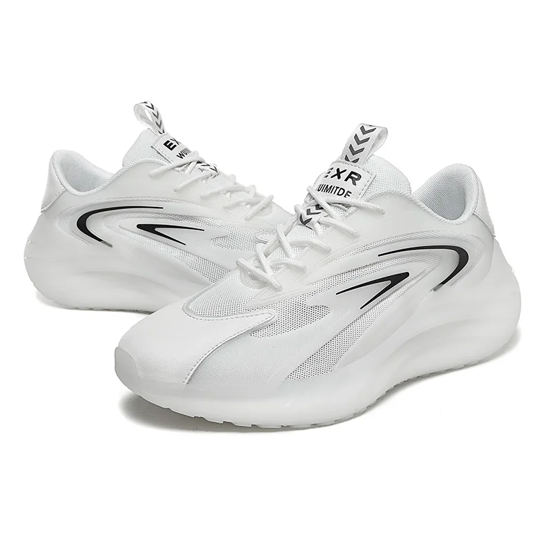 

New High Quality Fashion Men's Sports Jogging shoes Casual flat breathable mesh flective running sneakers Zapatos Hombre