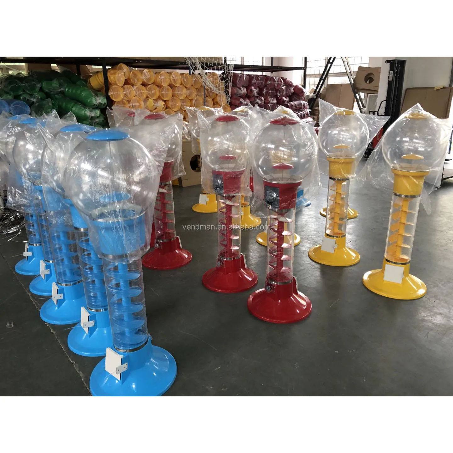 Pro Plastic Spiral Ball / Gumball Vending Machine Tr702 Buy Spiral