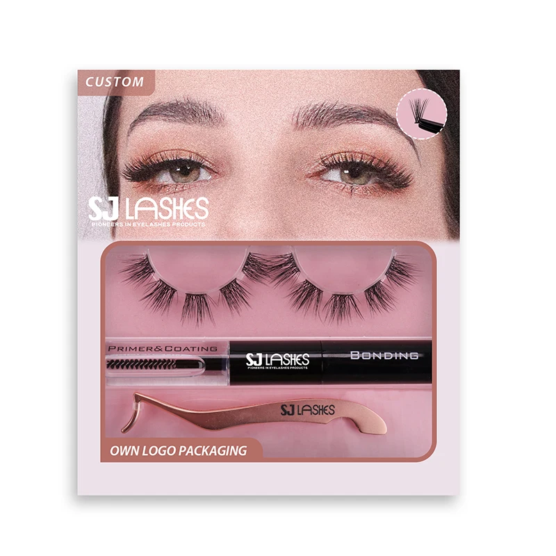 

DIY Lash Extensions Glue Control Kit Patent-Pending Gossamer Lashes Korean PBT Silk Cruelty-Free pre cut Weightless Eyeliner