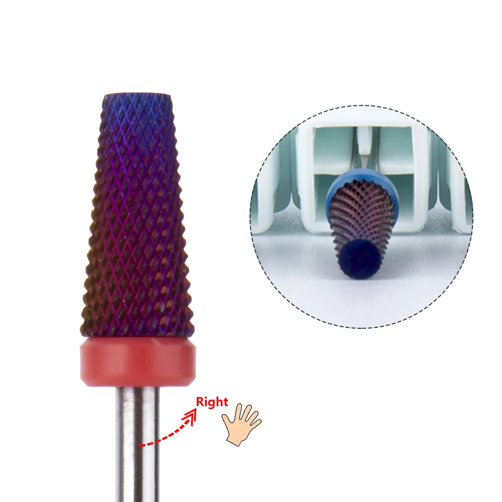 

Professional Acrylic Drills Carbide Nail Bit For Electric Manicure Drill Straight Edge