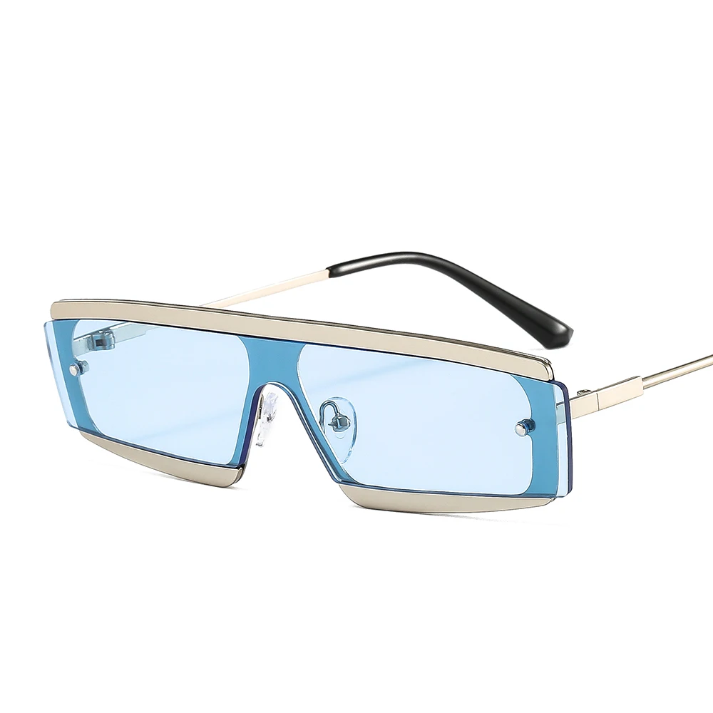 

Small Cuttle Fish Vintage Sunglasses Trendy Rectangle Square Flat Top Sunglasses