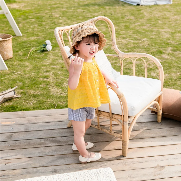 

Two Pieces Baby Summer Toddler Girl Clothes Solid Color Sleeveless