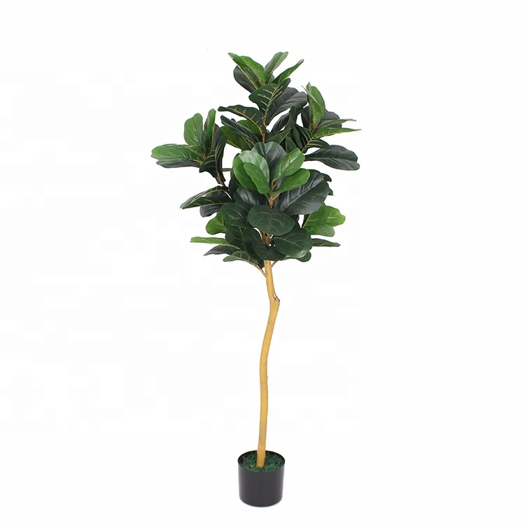 

Nearly Natural Green Real Touch Artificial Ficus Lyrata Plant Tree Artificial Bonsai Fake Fiddle Leaf Fig Tree