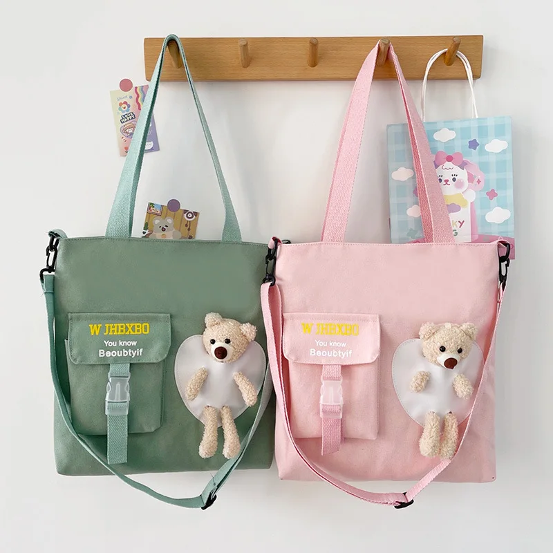 

Student large-capacity shoulder bag custom handbag canvas tote bag