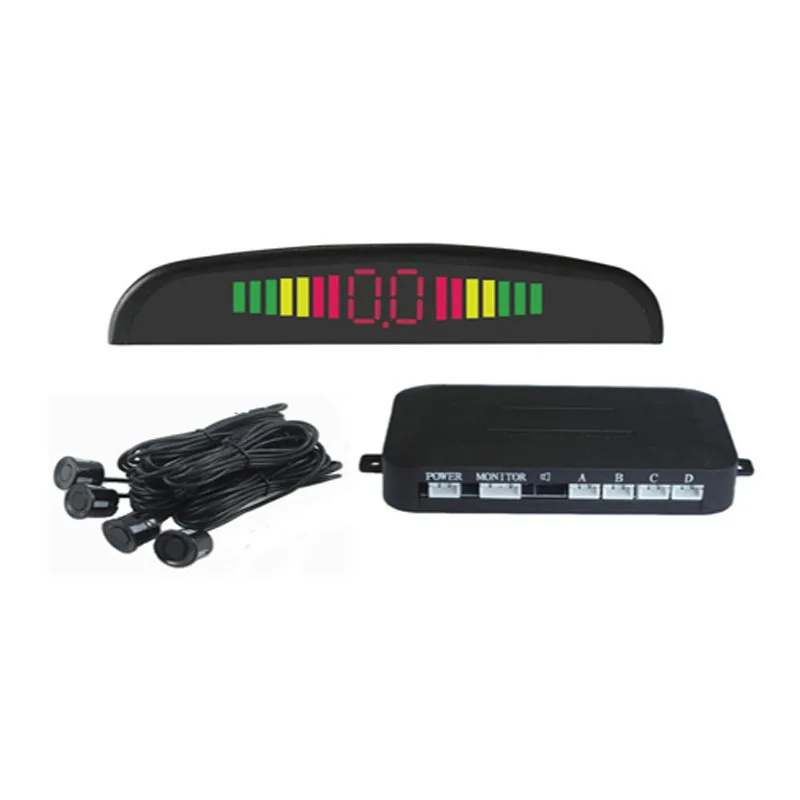 Sensor De Estacionamiento Led Para Coche,Con 4 Sensores De Estacionamento,Asistencia,Pantalla De