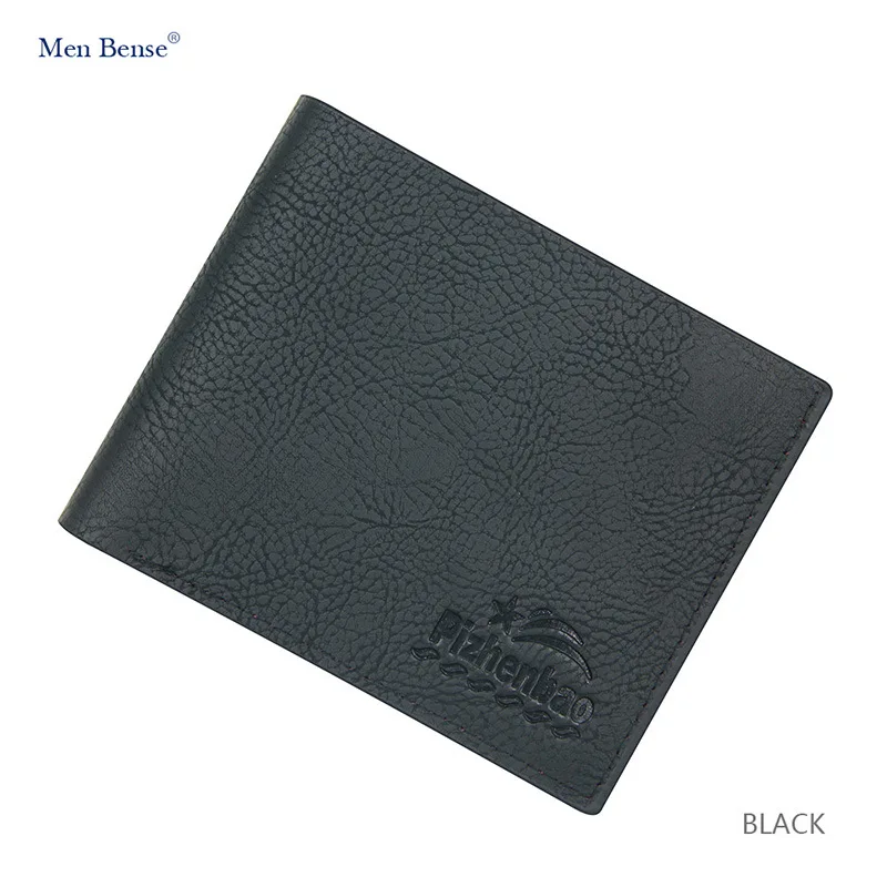 

New men's wallet fashion high quality lychee print Pu short Wallet