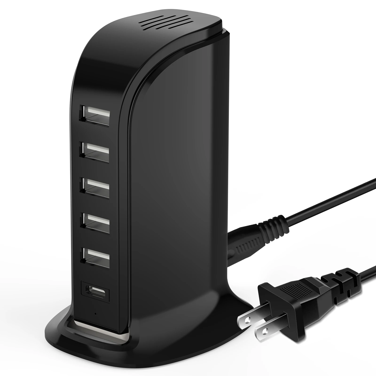 

Hot Trending Multi Ports USB Charger Station Hub 20W Fast Charging USB Desktop Cellphone Charger Tower