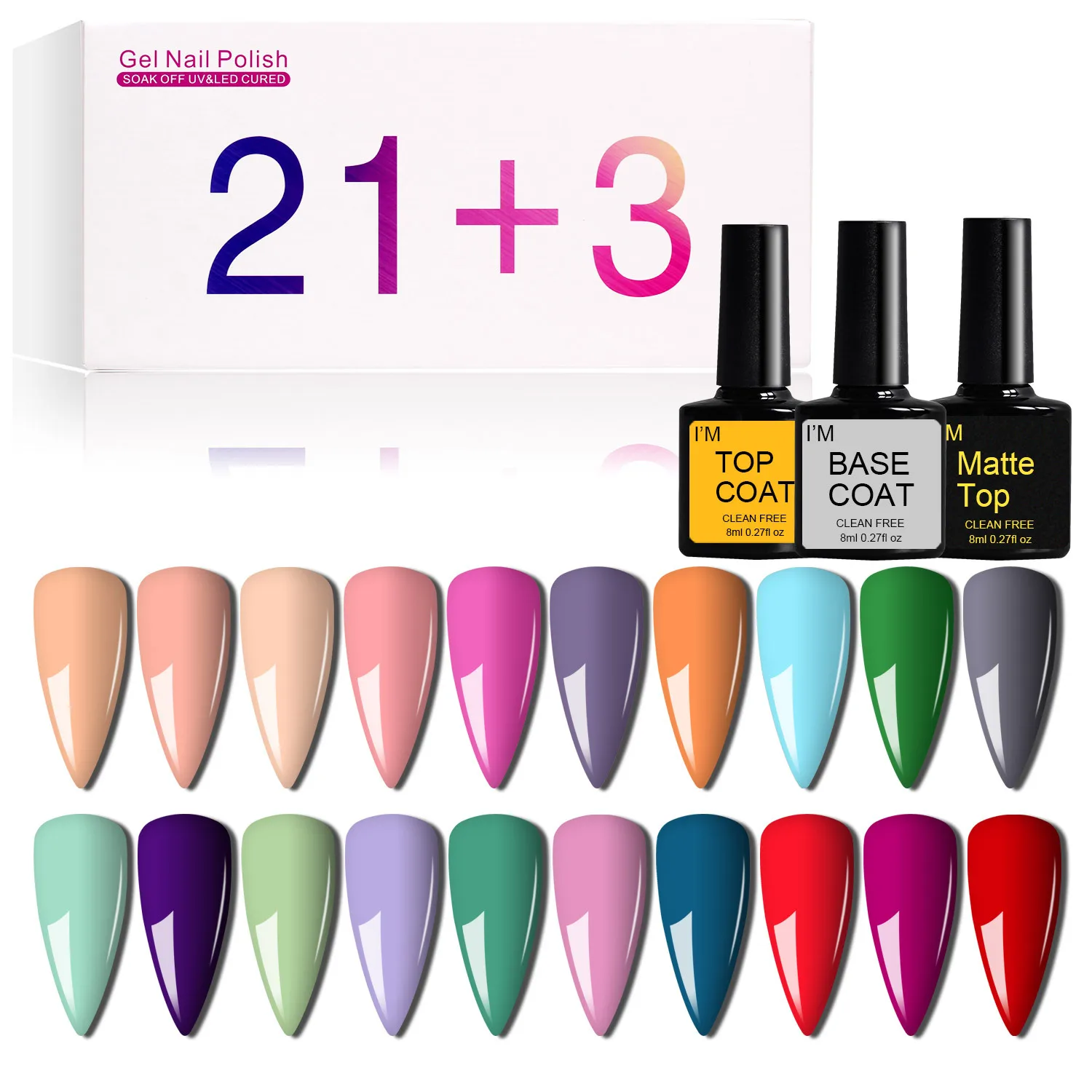 

Gel Polish Private Label Wholesale Soak Off UV Gel 8Ml 80 Color Nail Polish UV kit gel uv