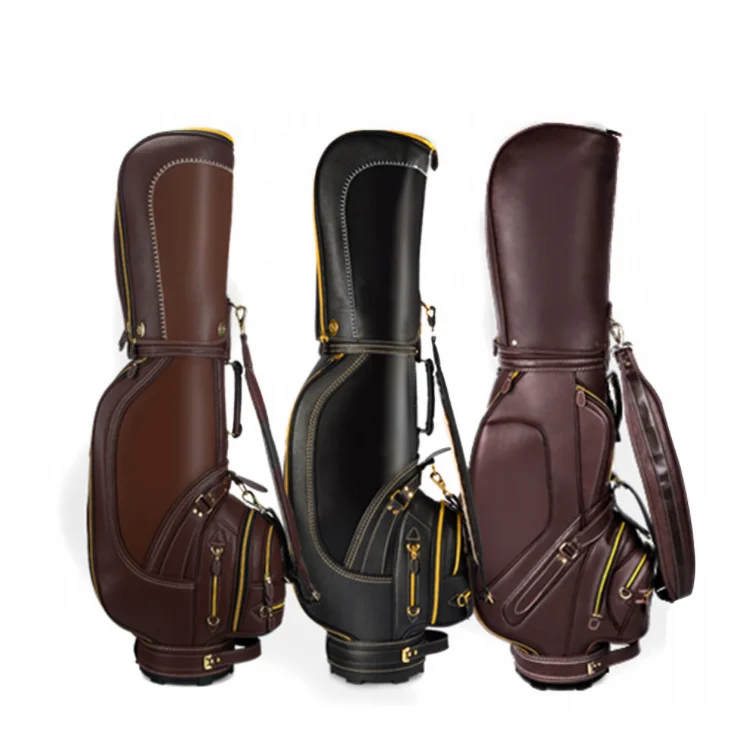 Vintage Style Travel Easycarry Genuine Leather Golf Bag Buy Genuine