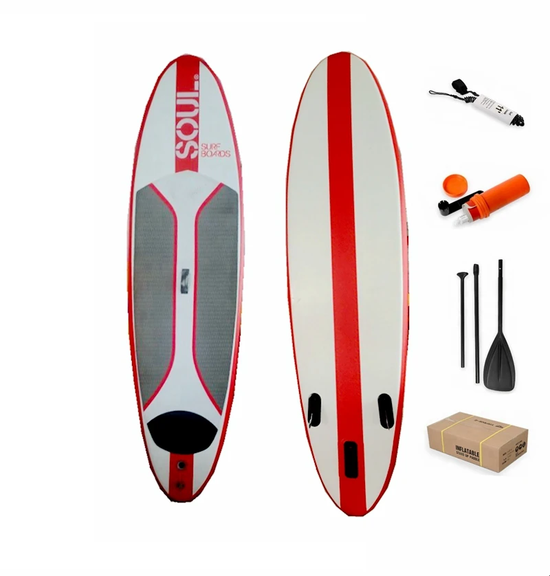 

Non-slip EVA pad inflatable SUP board standing paddle board, Red