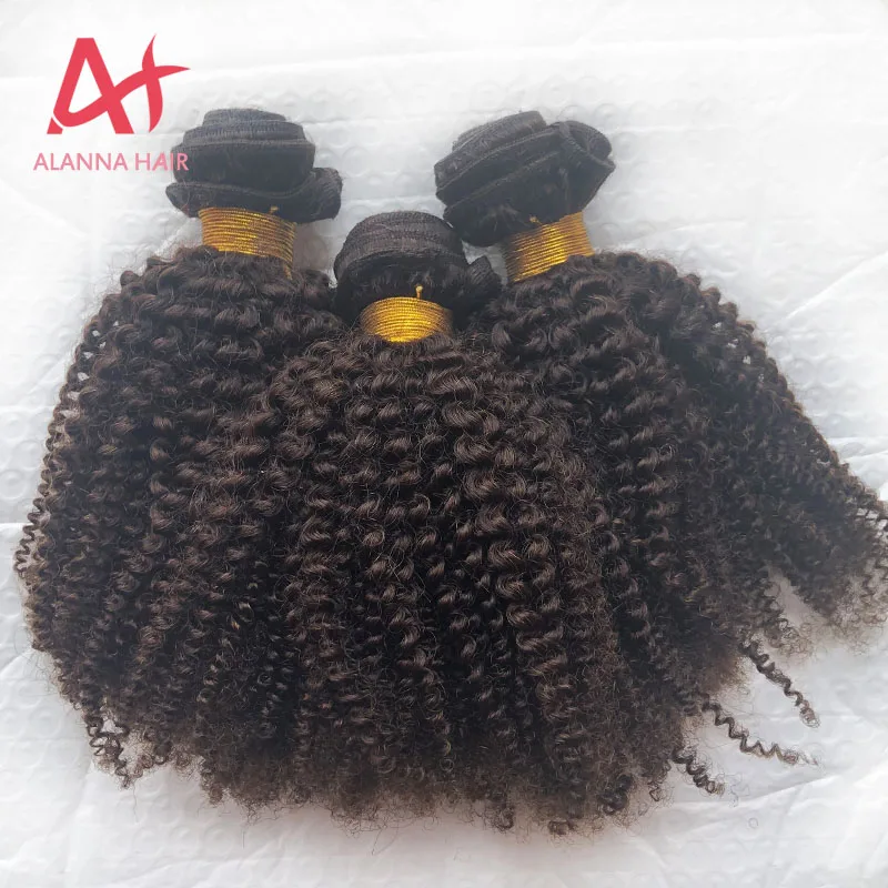 

New Arrival Brown Hair Extension Mongolian Virgin Cuticle Aligned Human Mongolian Kinky Curly Hair Weave Bundles 10"-40"