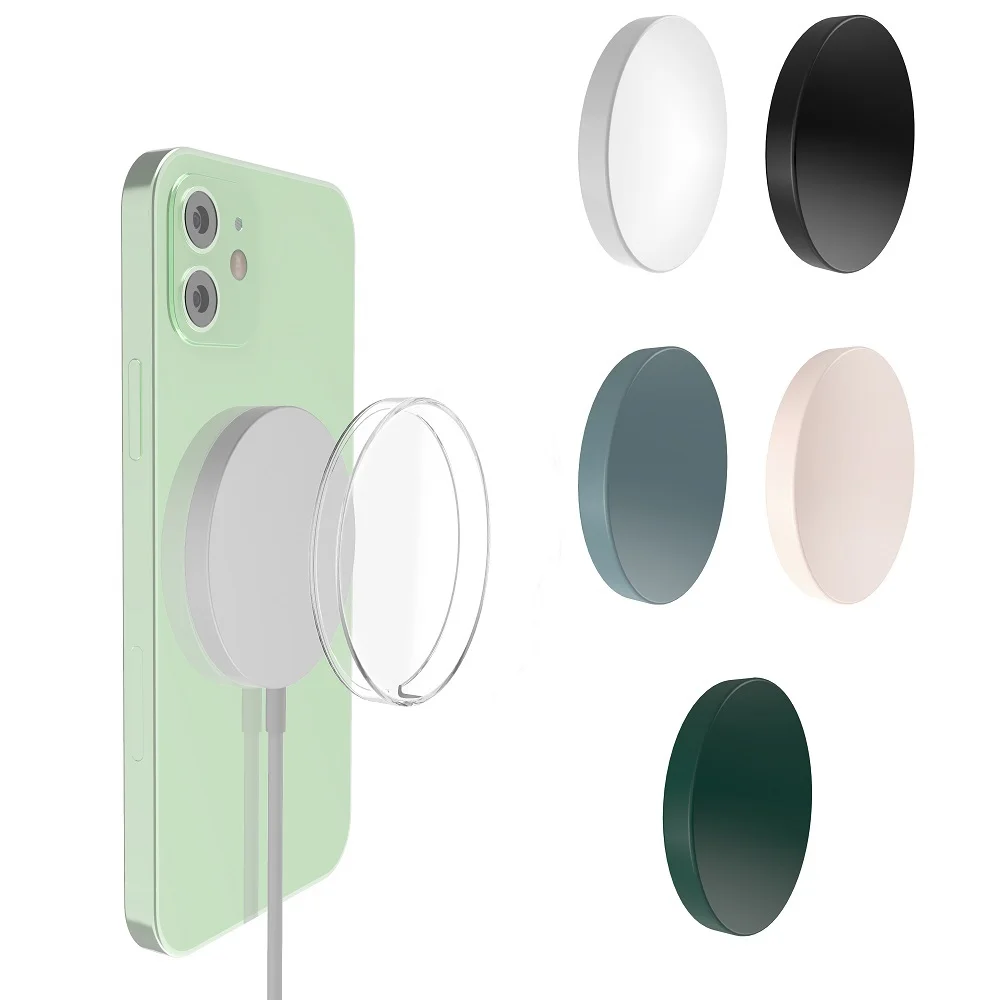 

New High Quality for iphone 12 Magsafe Charger Candy Color Soft TPU Silicone Protective Case, 6 colors