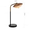 Nordic modern country Metal and White Frosted Glass Decorative Table Lamp