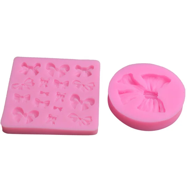 

Butterfly Shape Fondant Silicone Mold Bow Cake Decoration Mold Kitchen Accessories, As show
