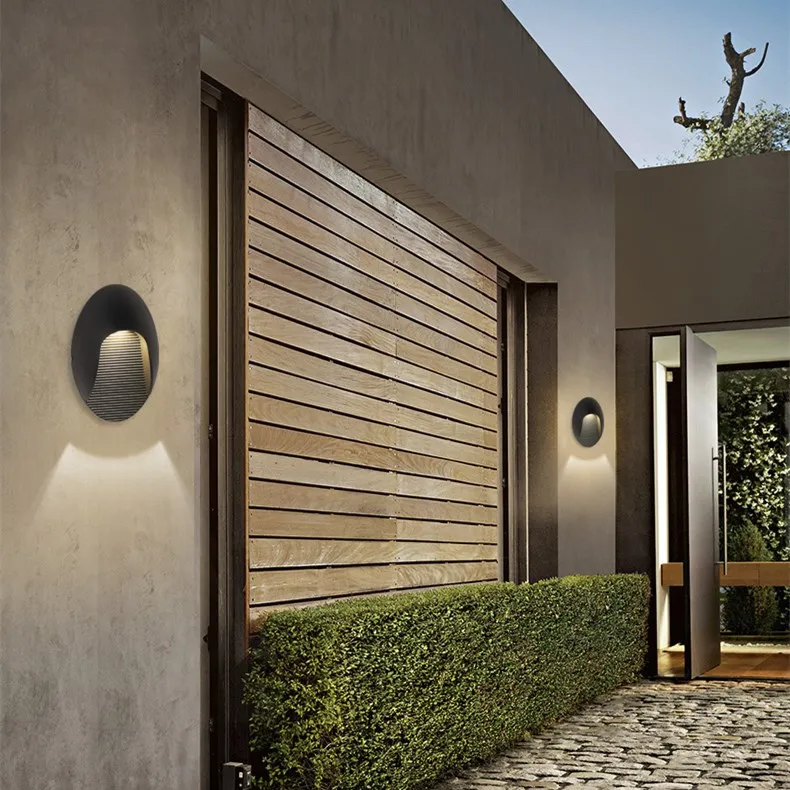 Creative surface mounted led wall lamps 6W simple outdoor wall light