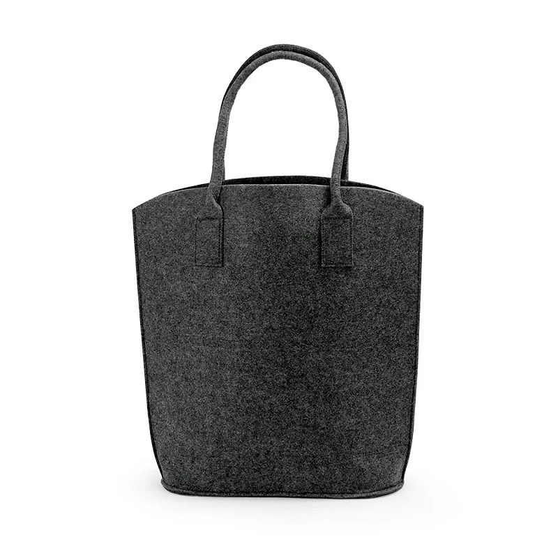 oem logo for you felt shopping bag with aluminium