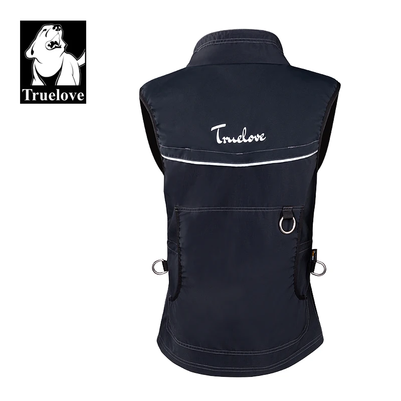 

Truelove Sublimation Outdoor Breathable Comfortable Waterproof Pet Dog Training Vest Jacket Apparel Pet Accessories, Black