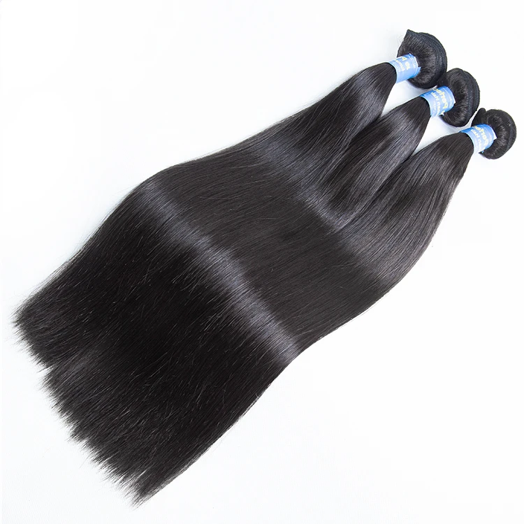 

Wholesale Mink 100%Virgin Remy Brazilian straight Wave Hair Weave Human Hair Extensions, Virgin CuticleAligned Raw Hair Bundles, Natrual black color cuticle aligned hair