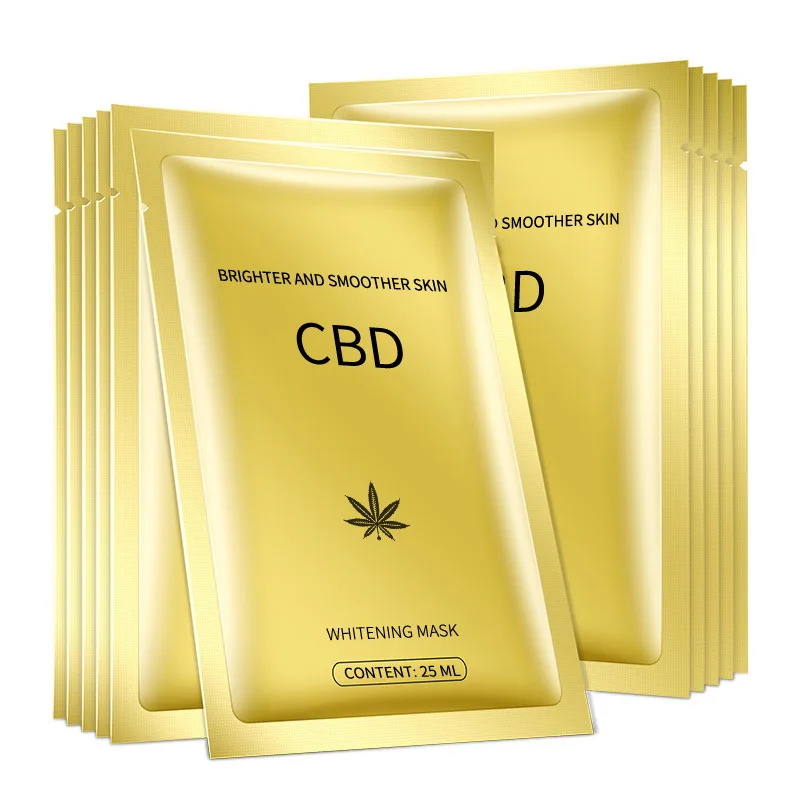 

Private Label OEM 100% Herbal Natural Cbd Hemp Leaf Extract Facial Mask, White color