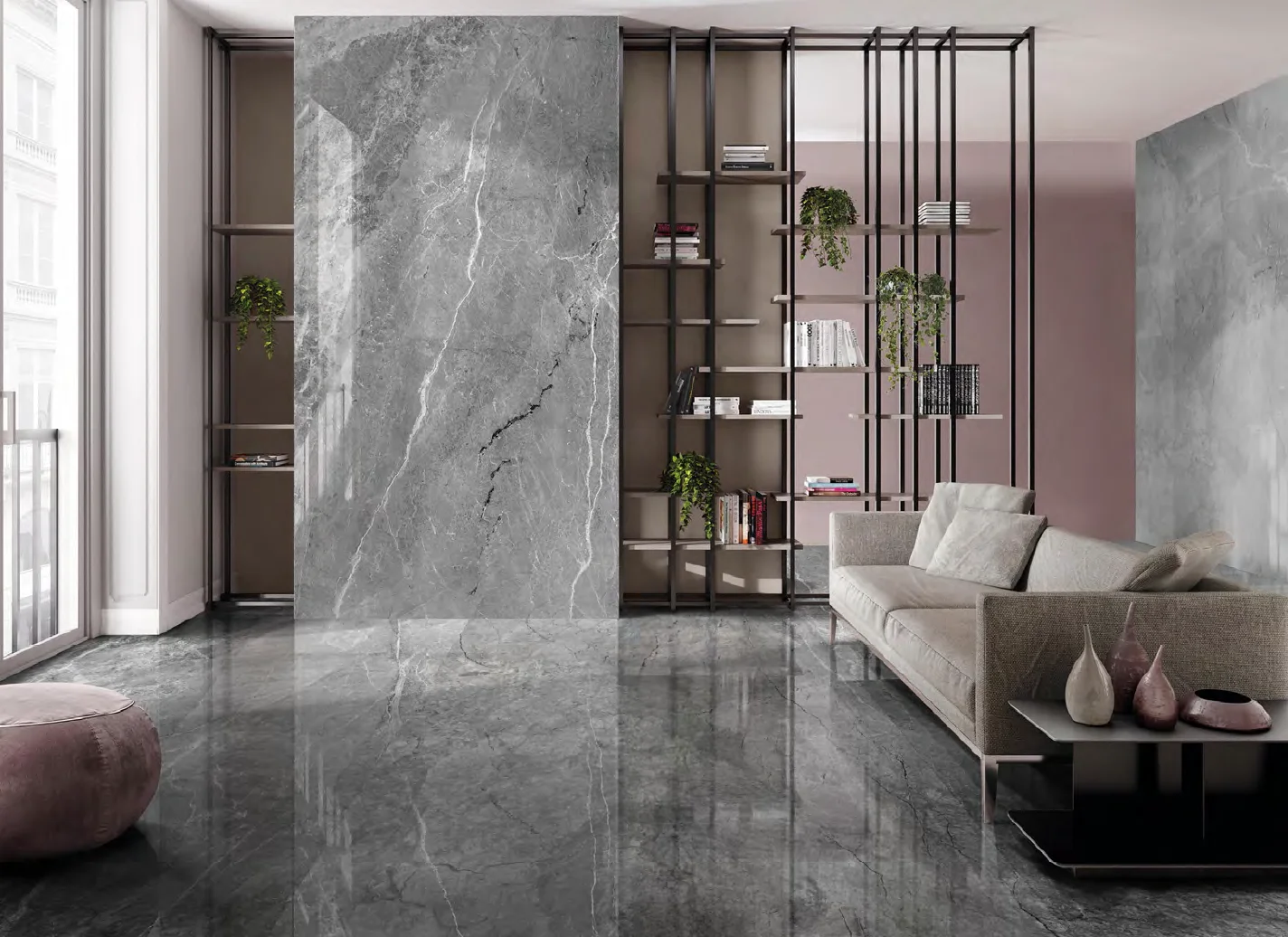 infinity 系列尺寸 1200x 2400毫米 4 面水磨石大平板瓷砖