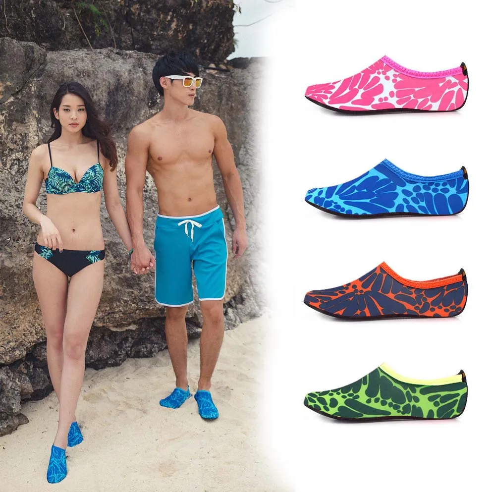 New Innovative Summer Beach Shoes Swimming Diving Socks Outdoor Flat Shoes Aqua Beach Shoes